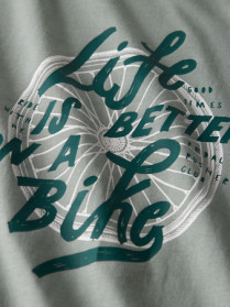 NAME IT T-shirt Vango Slate Gray Bike